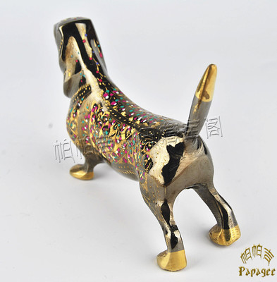 巴基斯坦手工銅雕 一尊6寸旺財狗的藝術與商機
